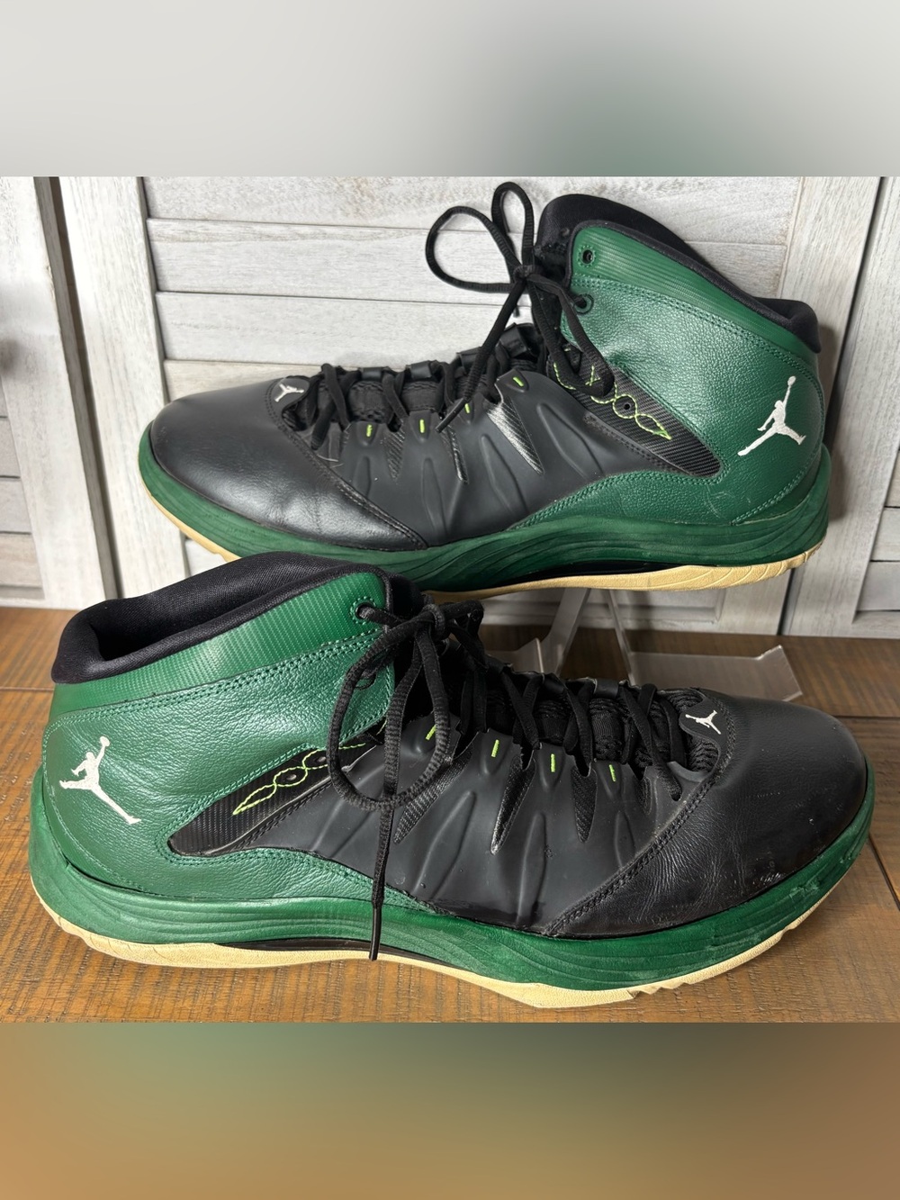 Jordan Prime Fly Black Electric Green Men’s Basketball Shoes Size 16